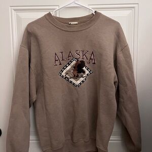 VINTAGE Alaska Tan Crewneck Sweatshirt